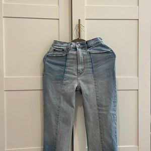 Abercrombie curve love ankle straight ultra high rise jeans size 26